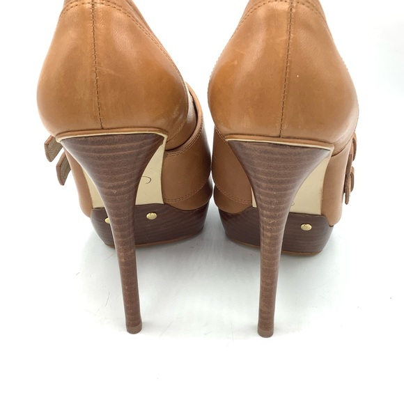 MICHAEL Michael Kors Tan Leather Heels - Picture 3 of 5